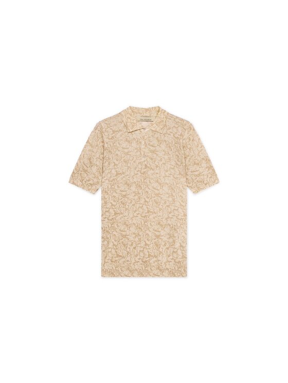 Trussardi Trussardi T-Shirt M7846001204N0JC Kremowy Regular Fit