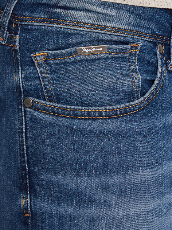 Pepe Jeans Pepe Jeans Jeansy Finsbury PM206321 Granatowy Skinny Fit