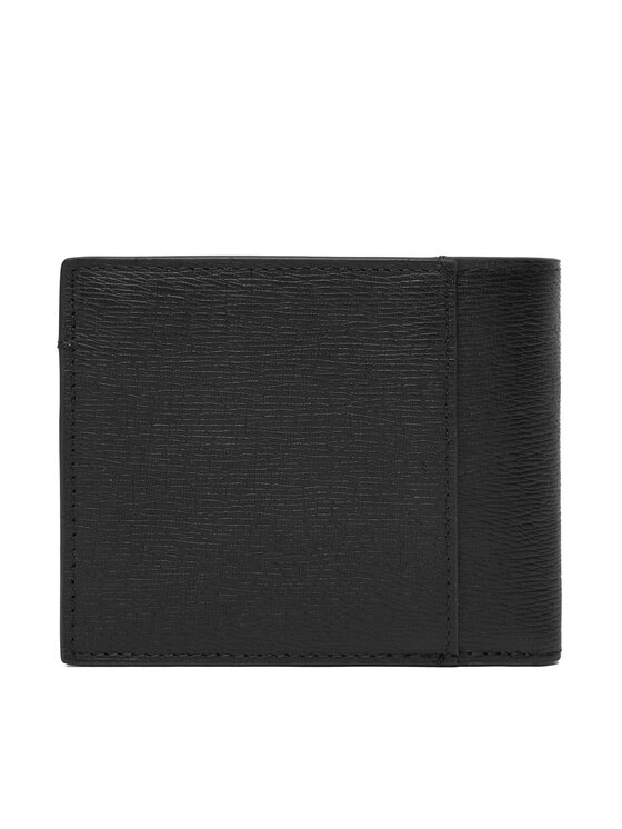 Calvin Klein Calvin Klein Didelė Vyriška Piniginė Saffiano Billfold W Card + Coin LV04D1074G Juoda