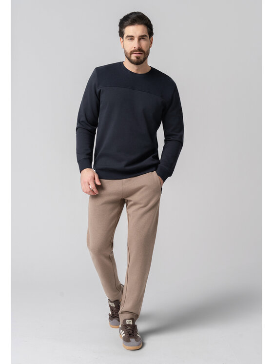 Volcano Volcano Bluza B-LEO Granatowy Regular Fit