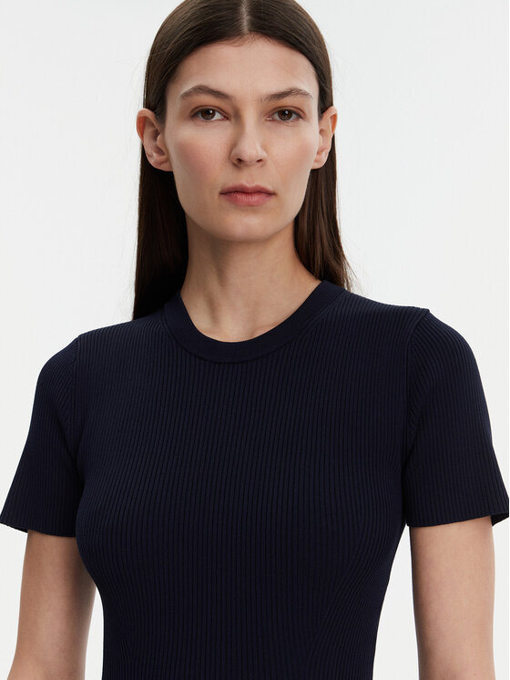 MICHAEL Michael Kors MICHAEL Michael Kors Trikotažinė suknelė MS5830OBFD Tamsiai mėlyna Slim Fit