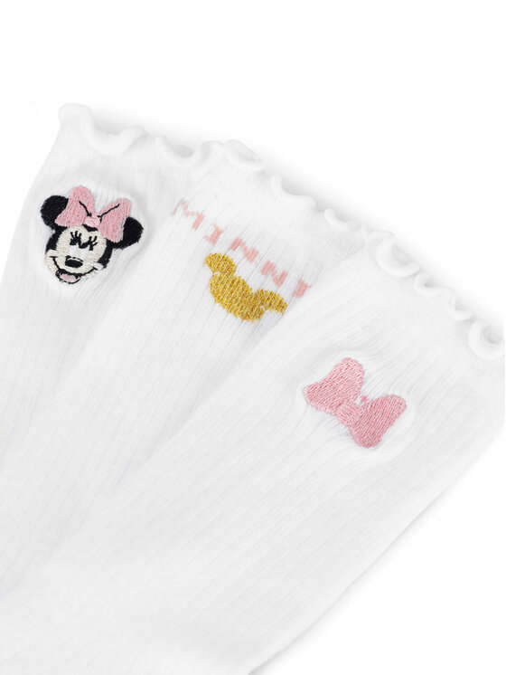 Mickey&Friends Mickey&Friends Skarpety długie ACCCS-AW24-116DSTC (3-PACK) Biały