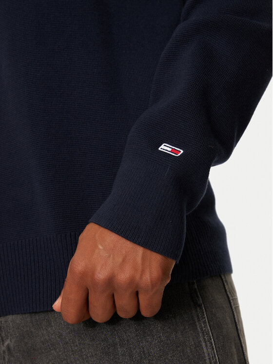 Tommy Jeans Tommy Jeans Пуловер DM0DM20596 Тъмносин Regular Fit