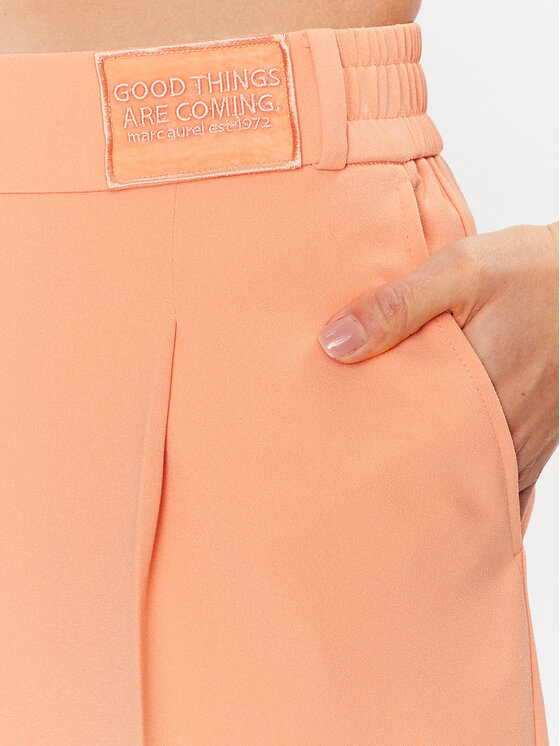 Marc Aurel Marc Aurel Spodnie materiałowe 1692 2000 93181 Pomarańczowy Relaxed Fit