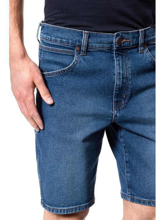 Wrangler Wrangler Pantaloncini di jeans 5 POCKET SHORT Blu Regular Fit