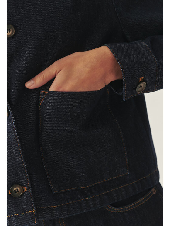 TATUUM TATUUM Jeansová bunda BOXA Tmavomodrá Classic Fit