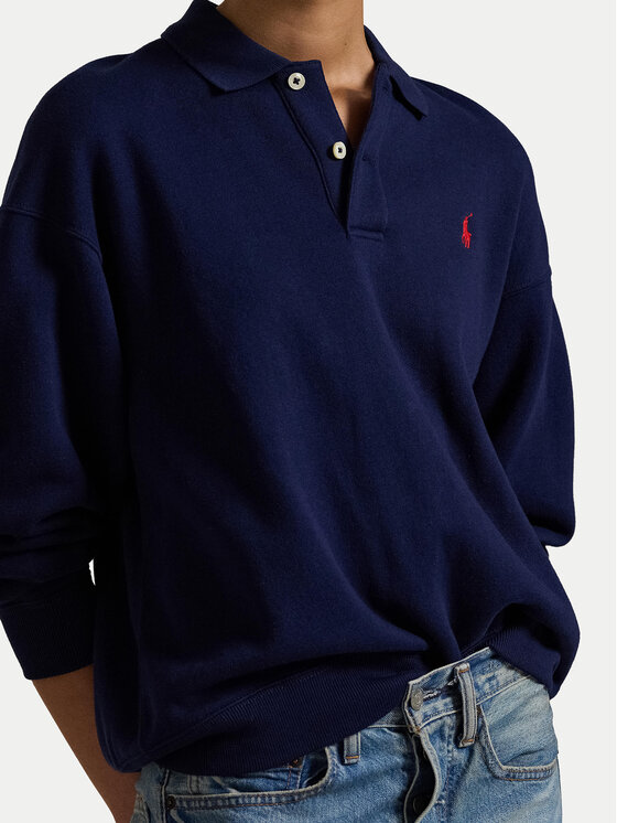 Polo Ralph Lauren Polo Ralph Lauren Mikina 211947966007 Tmavomodrá Relaxed Fit