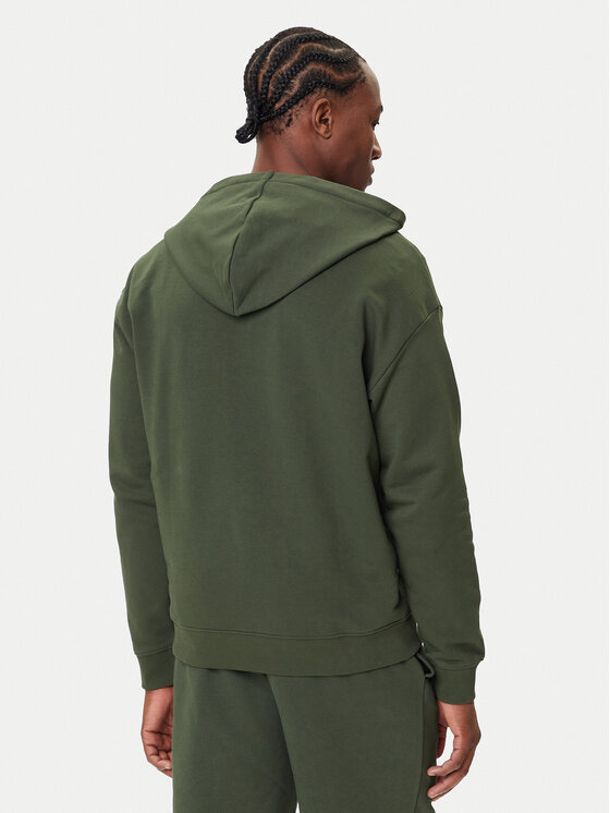 HUGO HUGO Felpa Dapozip 50548651 Verde Relaxed Fit
