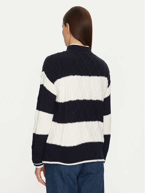 U.S. Polo Assn. U.S. Polo Assn. Sweter WUP1175 Granatowy Relaxed Fit