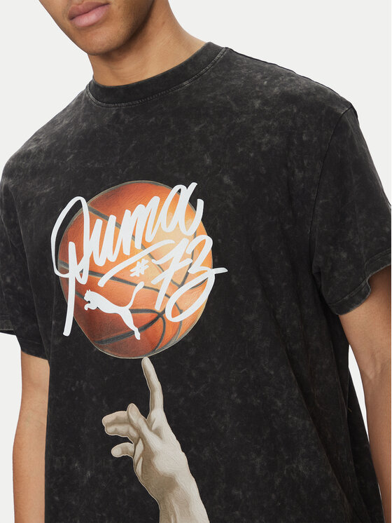 Puma Puma T-Shirt Dylan Exhibit 630475 Μαύρο Regular Fit