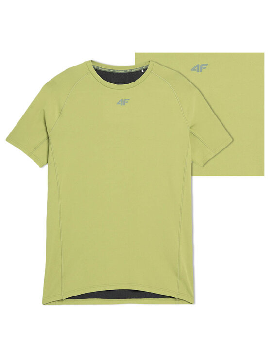 4F 4F T-Shirt TFTSM171 Zielony Comfortable Fit