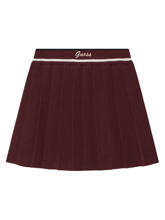 Guess Guess Plisovaná sukně J5BD16 Z1152 Fialová Regular Fit