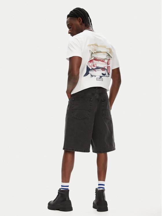 Hunter Hunter T-krekls Raasay Graphic HARM0034251 Balts Regular Fit
