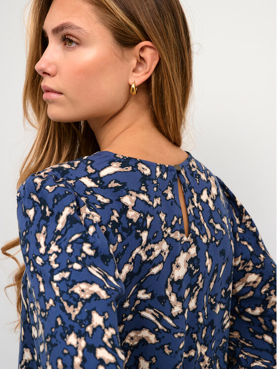 Kaffe Kaffe Bluse Via 10507520 Dunkelblau Loose Fit