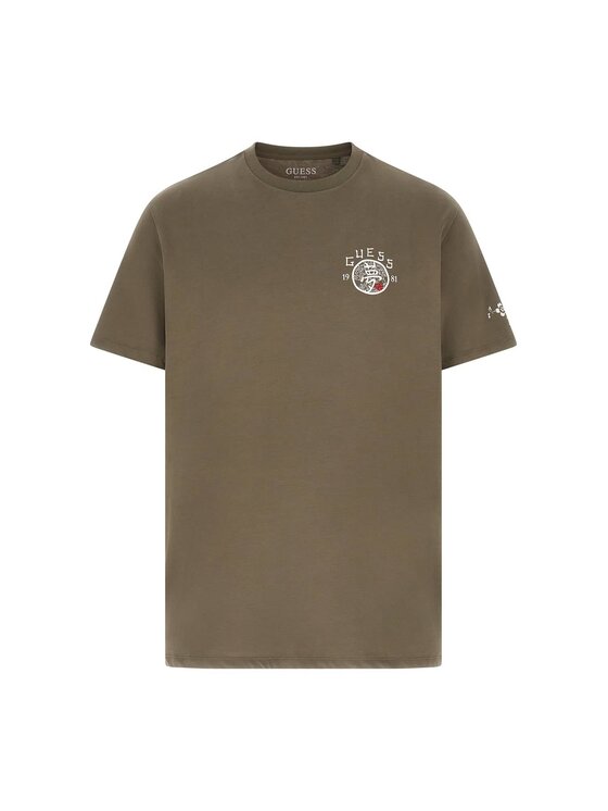 Guess Guess T-Shirt 180518 Zielony Classic Fit