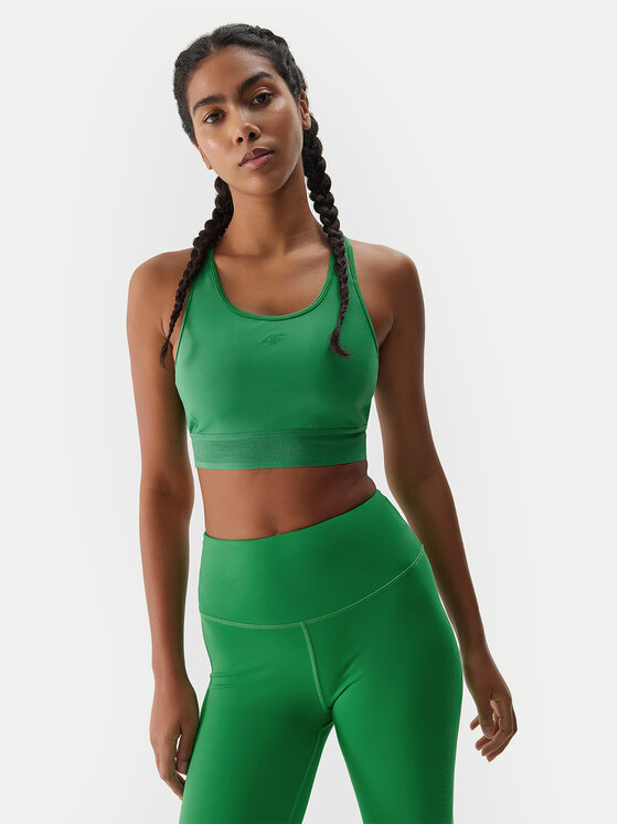 4F 4F Top 4FWSS24TFTSF705 Grün Slim Fit