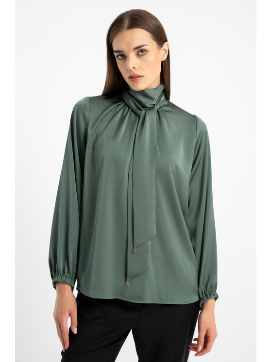 CLICK CLICK Halenka 10-6917 Zelená Relaxed Fit