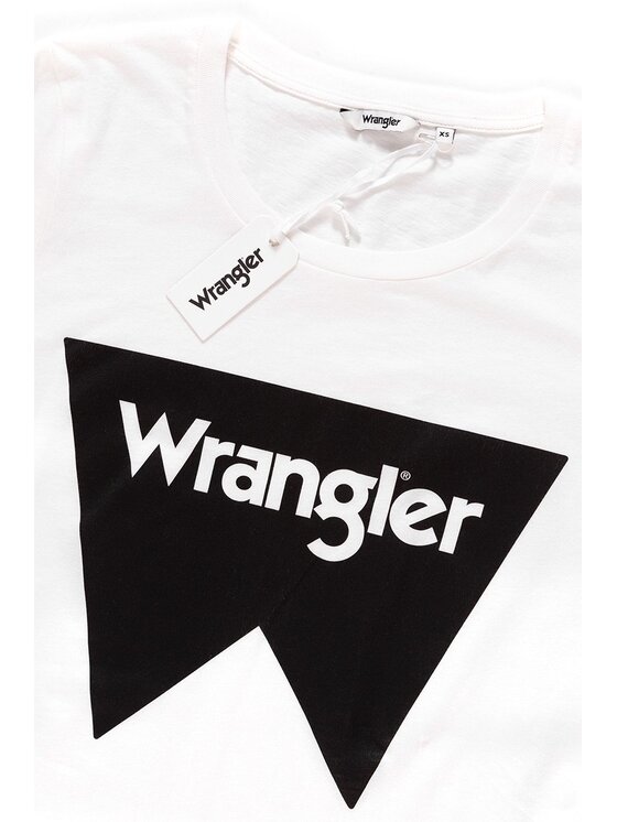 Wrangler Wrangler T-shirt FESTIVAL TEE Bianco Regular Fit