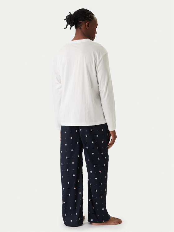 Tommy Hilfiger Tommy Hilfiger Pijama UM0UM03592 Écru Regular Fit