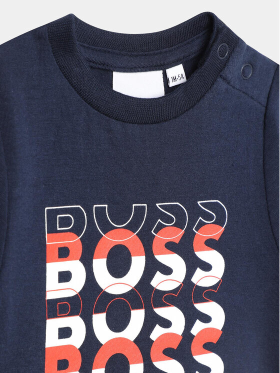 BOSS Boss Blúz J95362 Sötétkék Regular Fit