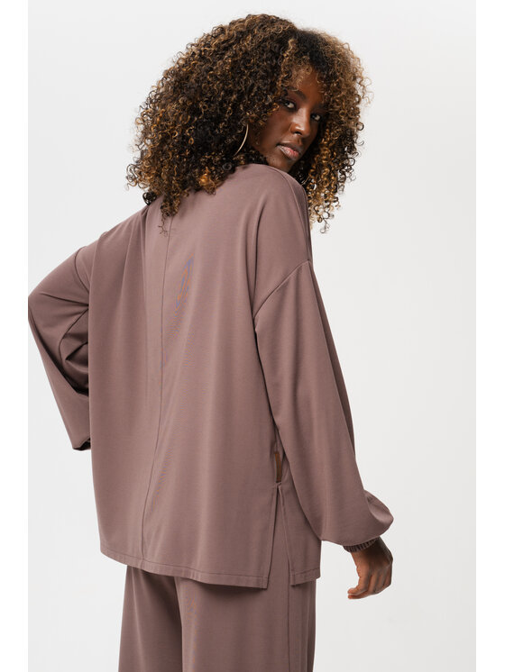 blue shadow blue shadow Bluza Resun Brązowy Regular Fit