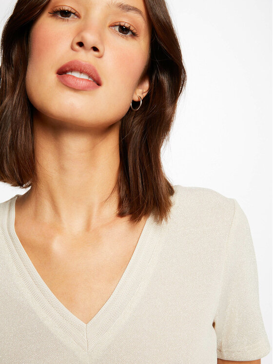 Morgan Morgan Μπλουζάκι 212-DIWI Εκρού Regular Fit