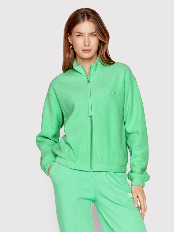 Felpa di pile SP22-POLD520 Verde Regular Fit