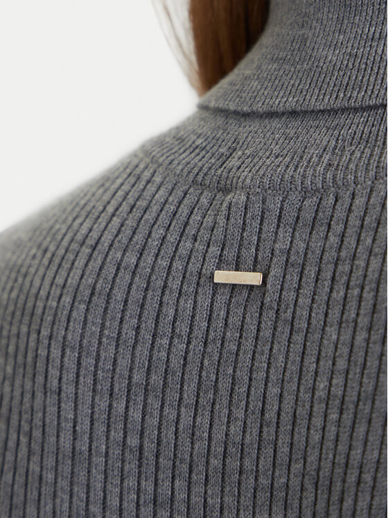 BOSS BOSS Úpletové šaty Forbini 50548520 Sivá Regular Fit