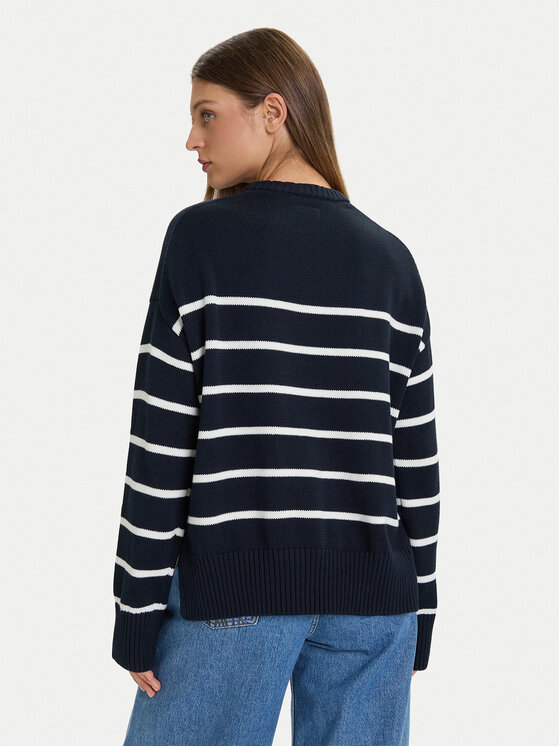 Guess Jeans Guess Jeans Sweter W5BR03 Z3HM1 Granatowy Relaxed Fit