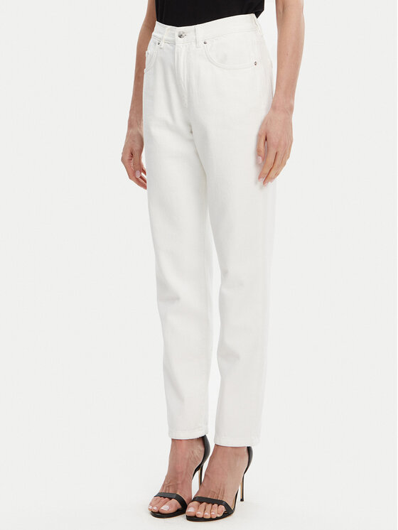 ACCESS FASHION Džínsy 53-8024-581 Biela Straight Leg