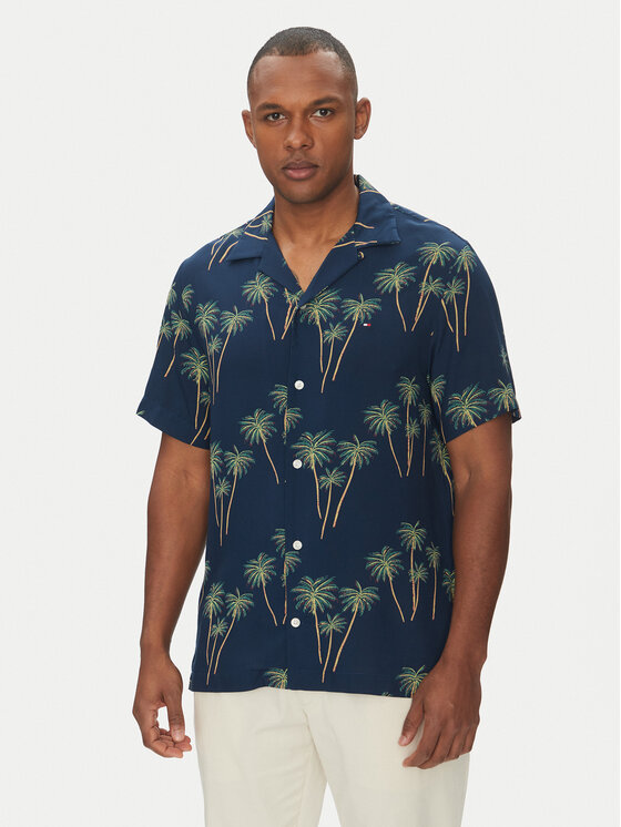 Tommy Hilfiger Tommy Hilfiger Košile MW0MW38580 Tmavomodrá Regular Fit