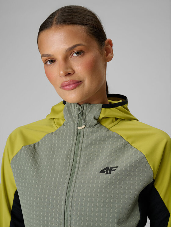 4F 4F Kurtka przejściowa INBETWEEN TRAIL Khaki Regular Fit