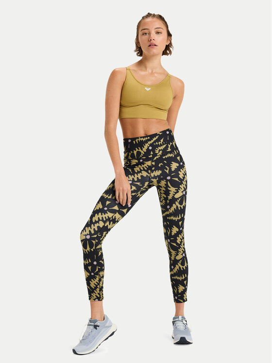 Roxy Roxy Legíny Heart Into It Ankle ERJNP03942 Černá Slim Fit