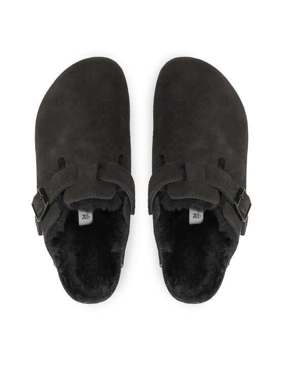 Birkenstock Birkenstock Тапочки Boston Vl/Shearling 0259883 Чорний