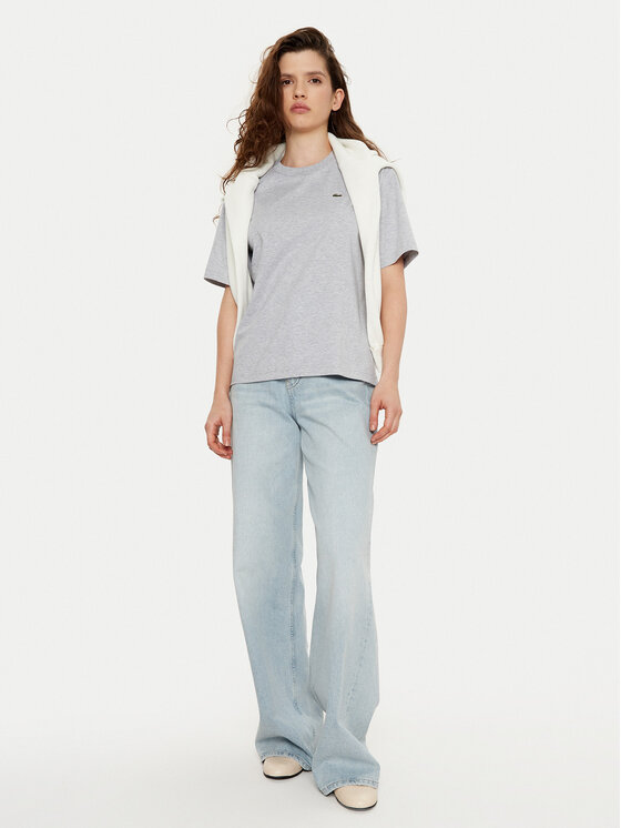 Lacoste Lacoste Majica TF7215 Siva Regular Fit