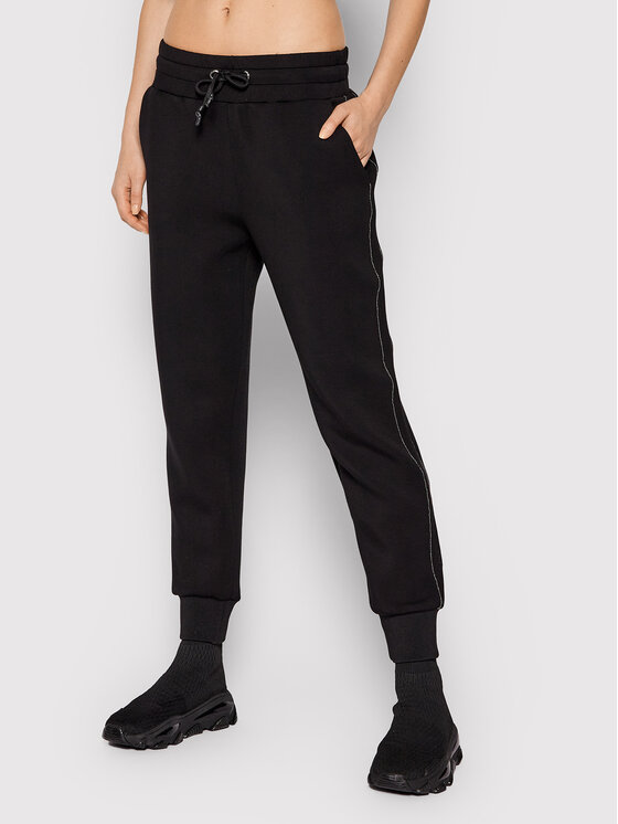 Guess Pantaloni da tuta Janet W1YB49 KAMN2 Nero Regular Fit • Modivo.it