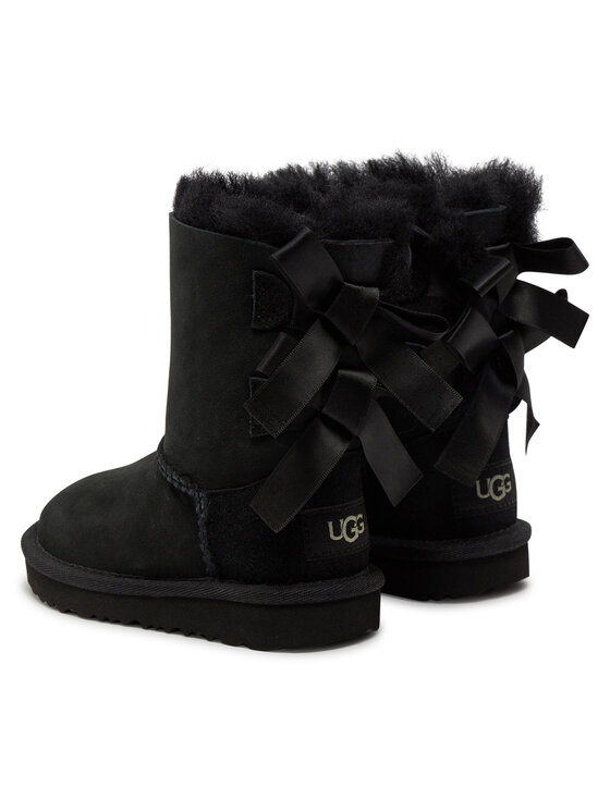 Ugg Ugg Μπότες Χιονιού T Bailey Bow II 1017394T Μαύρο