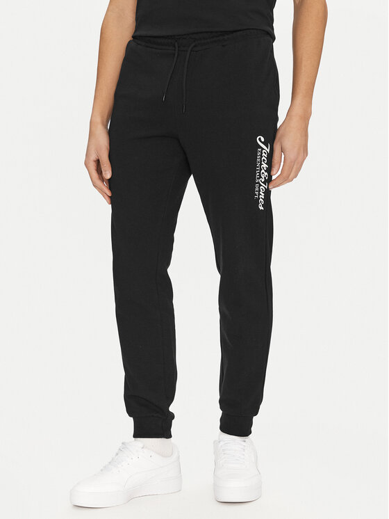 Jack&Jones Jack&Jones Komplet majice i hlača trenirki Beau 12277849 Crna Relaxed Fit