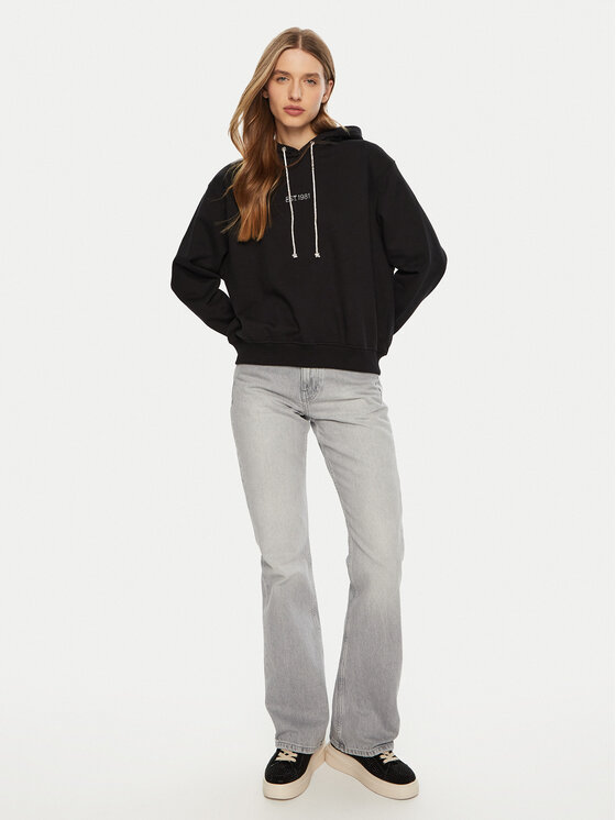 Guess Guess Світшот W5RQ00 KBY51 Чорний Regular Fit