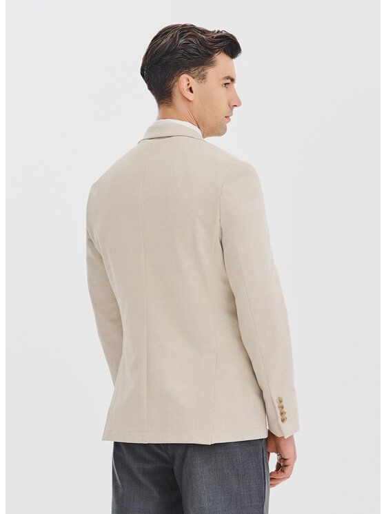 Pako Lorente Pako Lorente Marynarka P25WF-3X-005 Beżowy Slim Fit