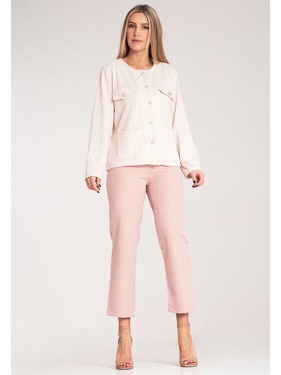 FIGL FIGL Marynarka M1150 Beżowy Regular Fit