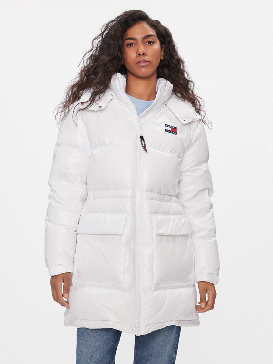 Tommy Jeans Tommy Jeans Pūkinė striukė Alaska DW0DW16573 Balta Regular Fit