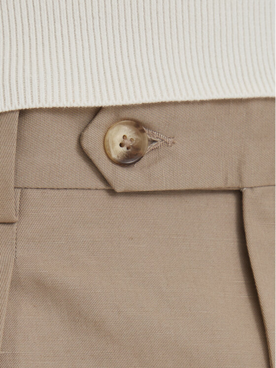 Tommy Hilfiger Tommy Hilfiger Kratke hlače iz tkanine Smart Casual MW0MW42670 Svetlo bež Relaxed Fit