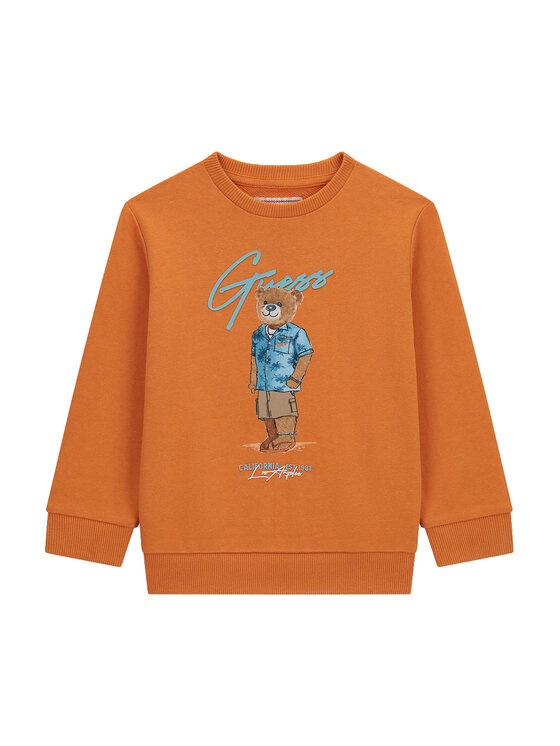 Guess Guess Felpa N6GQ04 KA6R4 Arancione Regular Fit