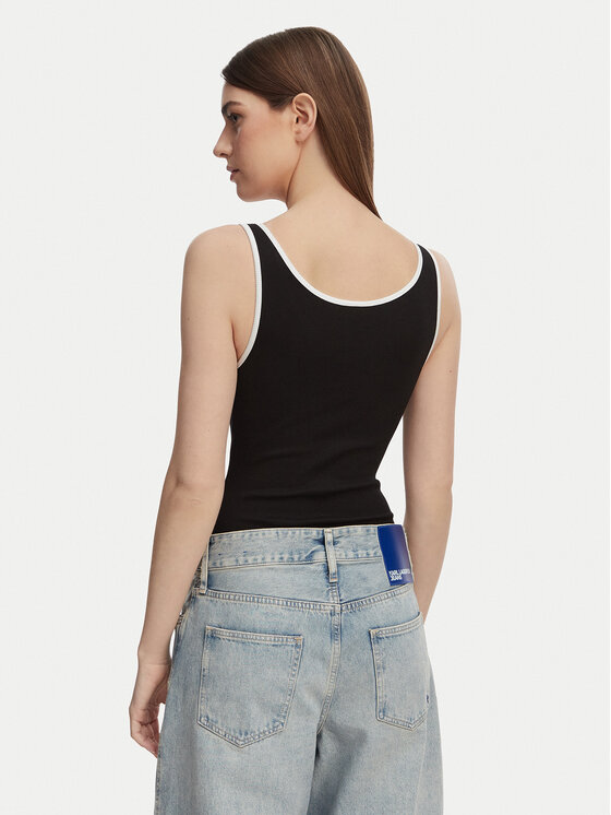 Karl Lagerfeld Jeans Karl Lagerfeld Jeans Боди A2W17021 Черен Slim Fit