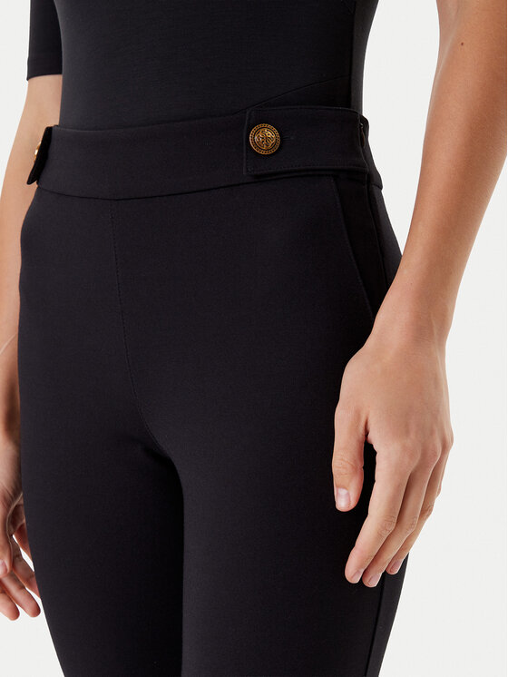 Guess Guess Spodnie materiałowe W5YB0I KCMU2 Czarny Regular Fit