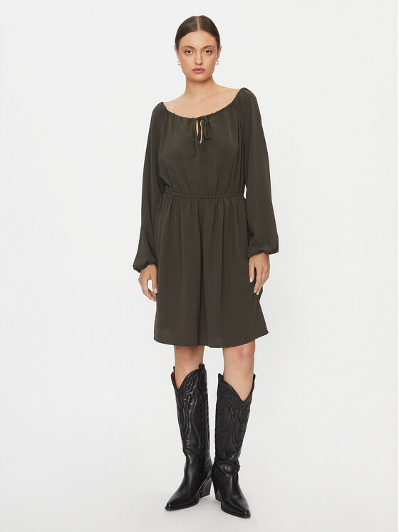 Vero Moda Každodenné šaty 10302545 Zelená Regular Fit