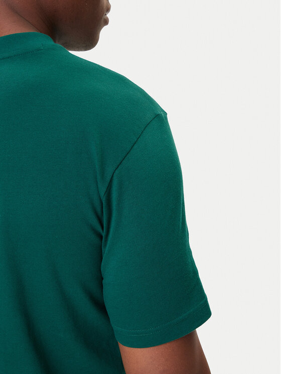 adidas adidas Majica Essentials Small Logo JF1096 Zelena Regular Fit