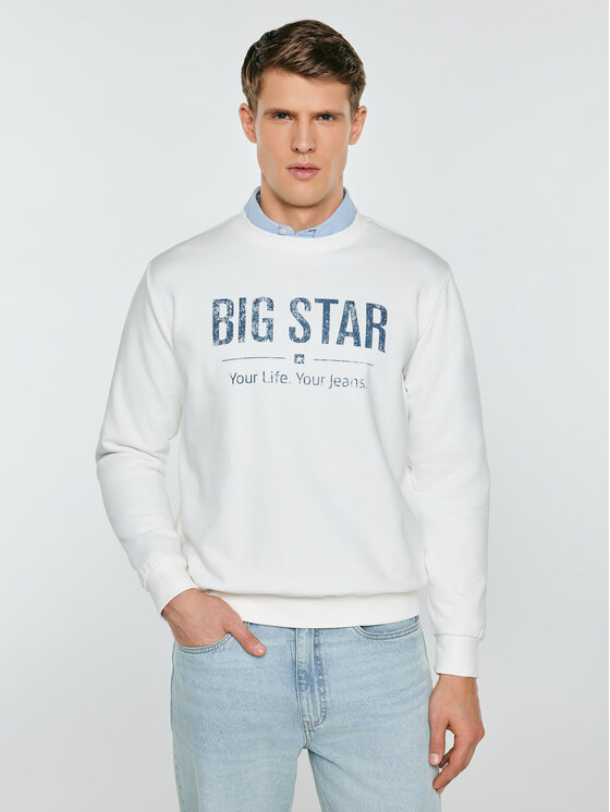 BIG STAR BIG STAR Bluza SETOR Biały Basic Fit