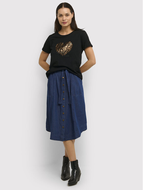 T-shirt Rula 10610650 Nero Loose Fit